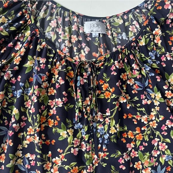Johnny Was Silk Floral Blouse Small - Picture 2 of 7